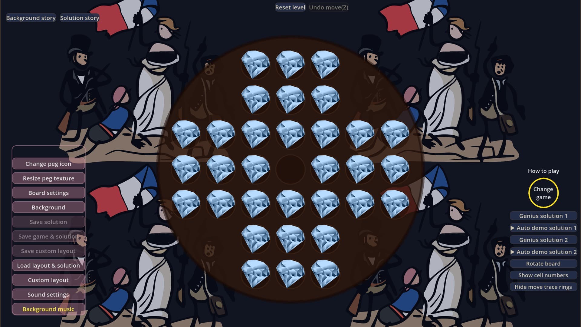 Peg Solitaire Plus screenshot 1