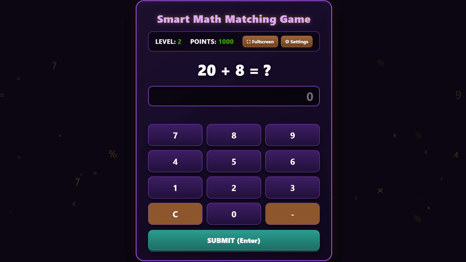 Smart Math: Matching Game screenshot 1