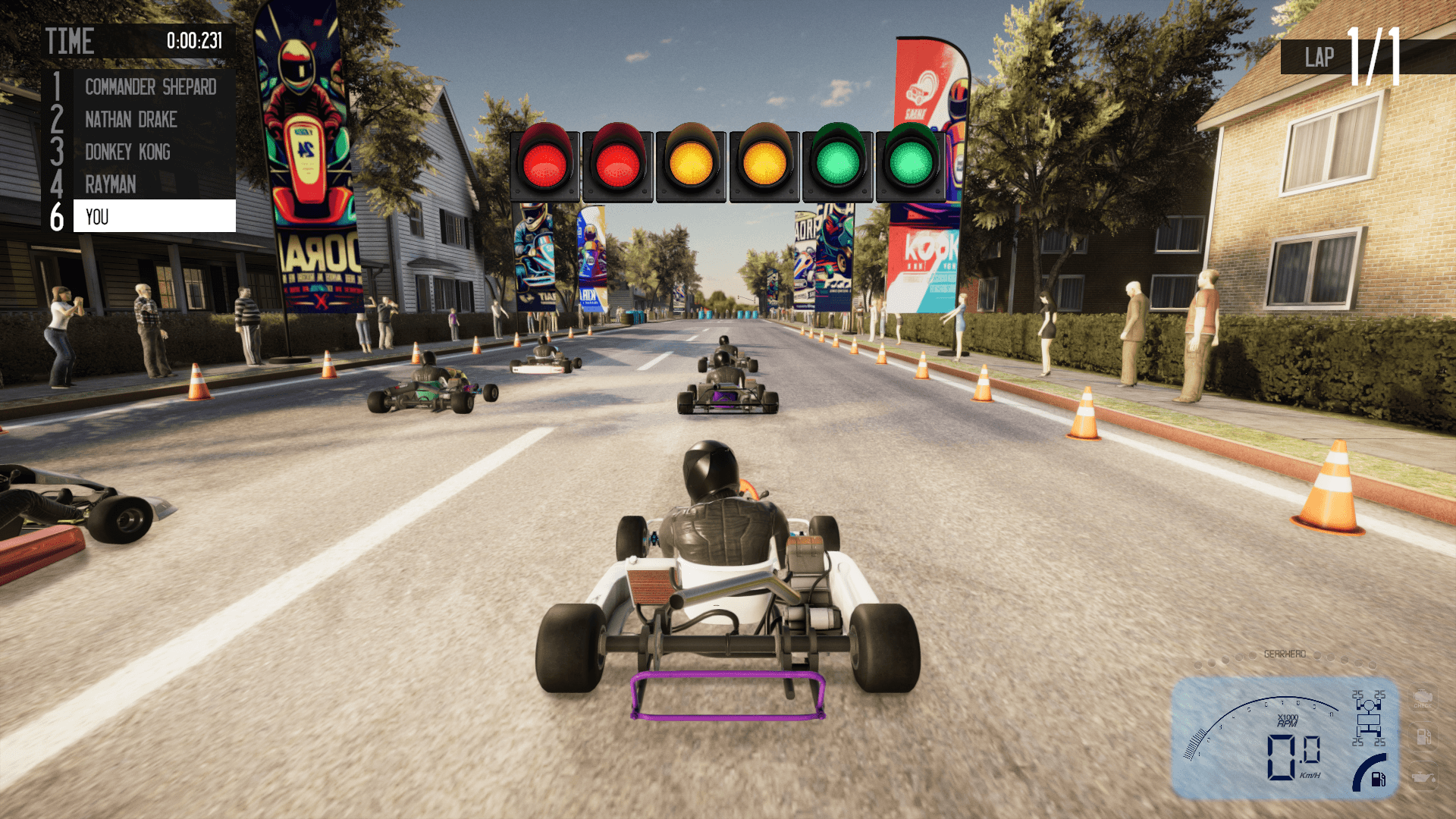 Gearhead Karting Simulator - Mechanic & Racing screenshot 1